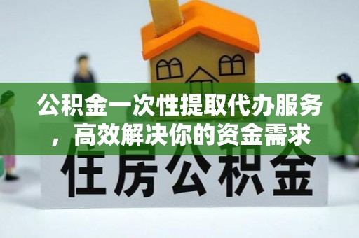金山屯公积金一次性提取代办服务，高效解决你的资金需求