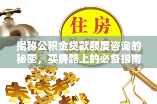 金山屯揭秘公积金贷款额度咨询的秘密，买房路上的必备指南