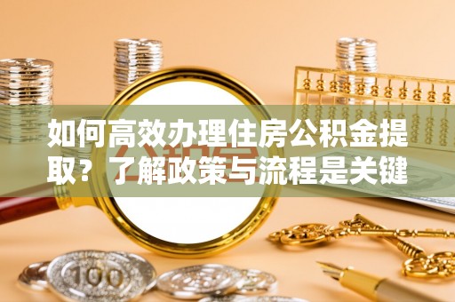 金山屯如何高效办理住房公积金提取？了解政策与流程是关键