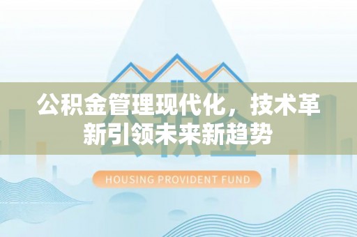 金山屯公积金管理现代化，技术革新引领未来新趋势