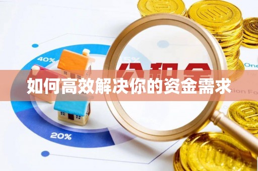 金山屯如何高效解决你的资金需求