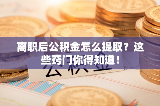 金山屯离职后公积金怎么提取？这些窍门你得知道！