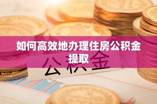 金山屯如何高效地办理住房公积金提取