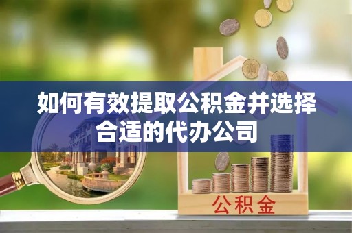 金山屯如何有效提取公积金并选择合适的代办公司